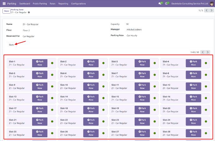 Odoo Parking Management Software Slots Odoo Parking Management Software Slots