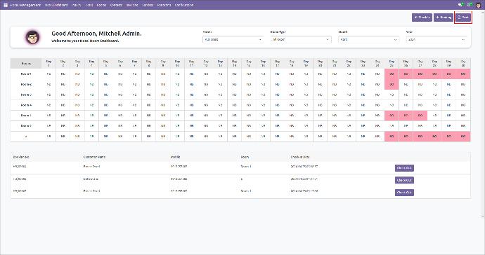 Room Booking Dashboard Room Booking Dashboard