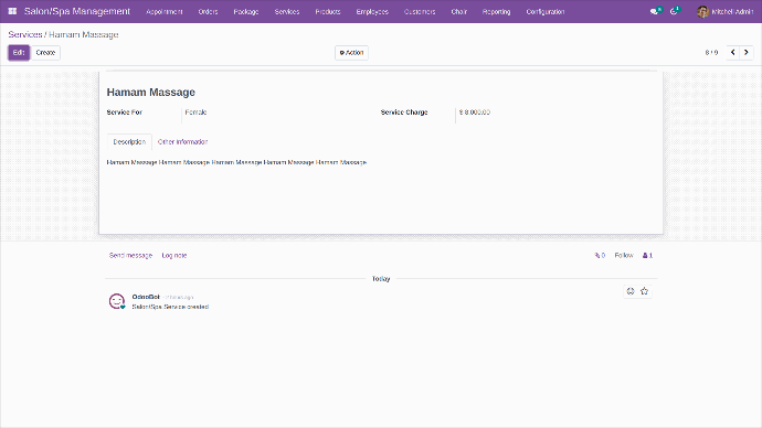 Manage Spa Salon Service Request Manage Spa Salon Service Request